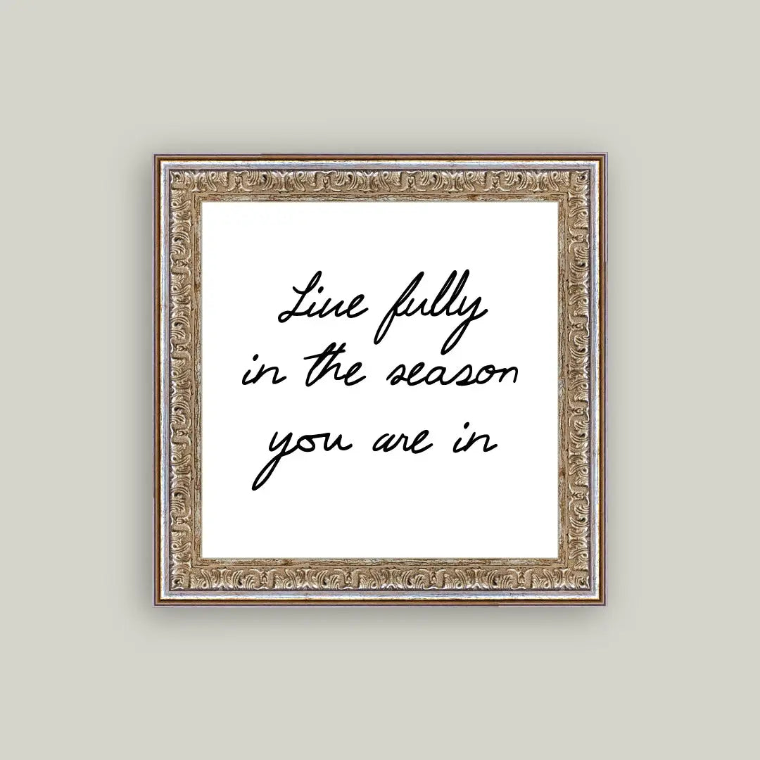 Live Fully Framed Antique Art