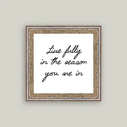 Live Fully Framed Antique Art