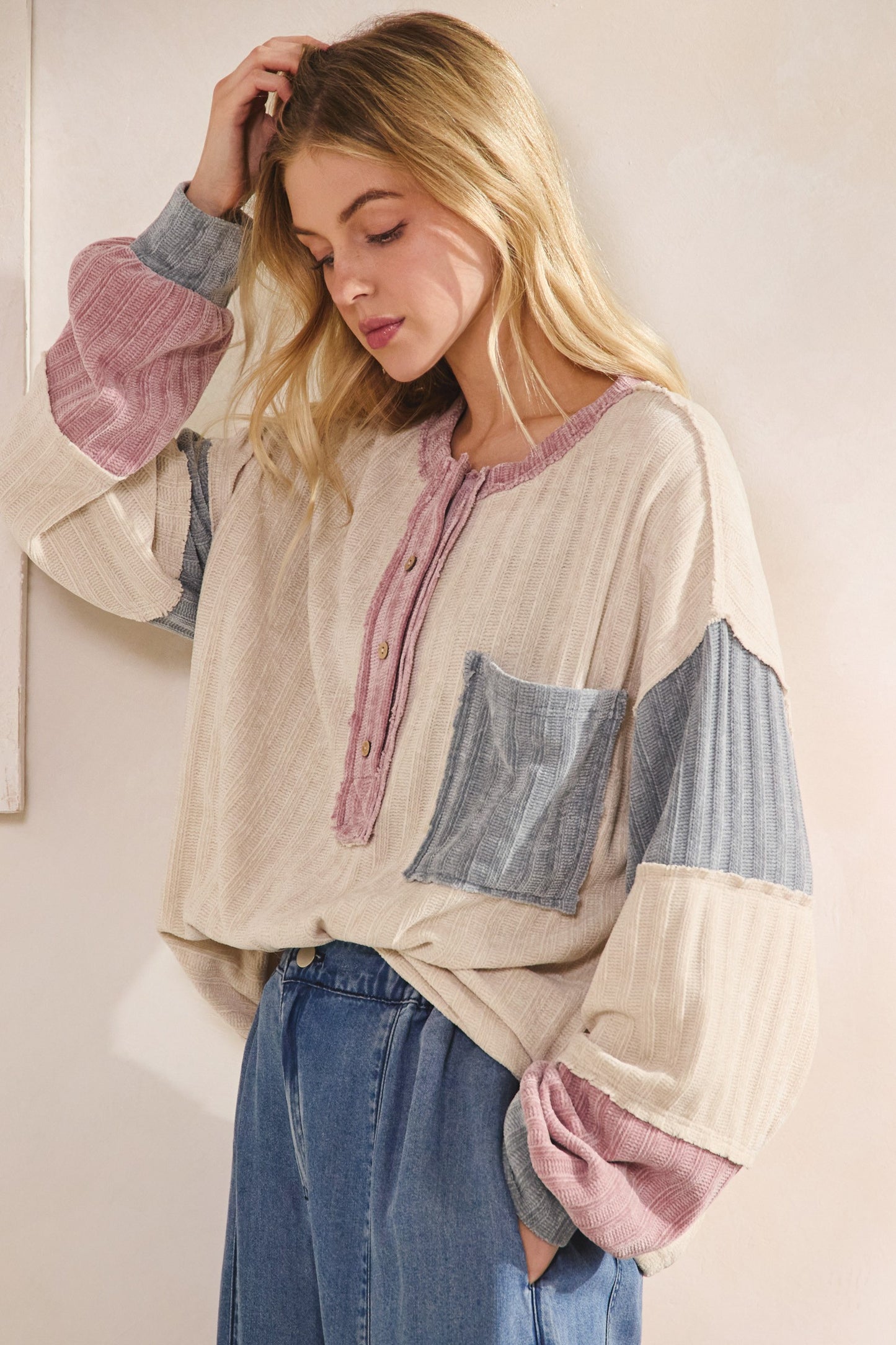 The Clay Canyon Colorblock Henley