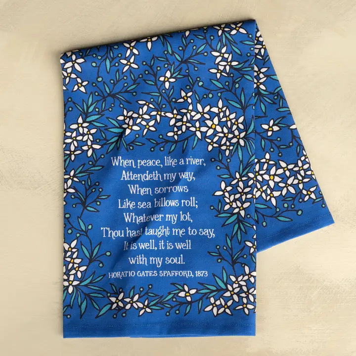 It Is Well Hymn Tea Towel
