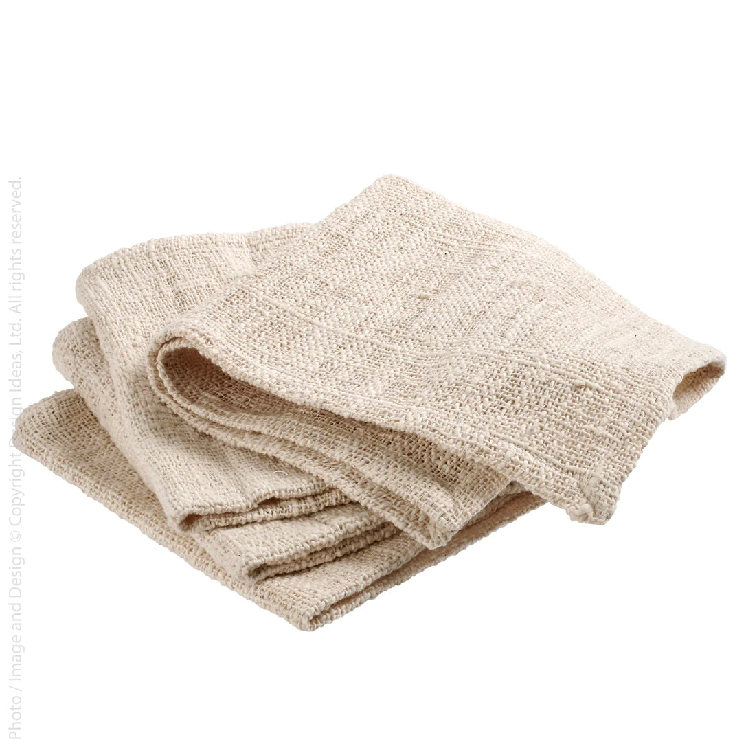Hand Carded Linen Napkins