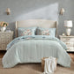 Soft Blue Vintage Floral Comforter Set