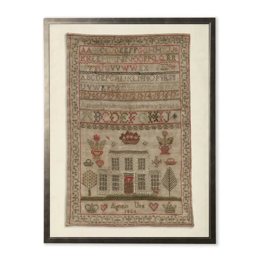 Vintage Sampler Stitching Reproduction Print