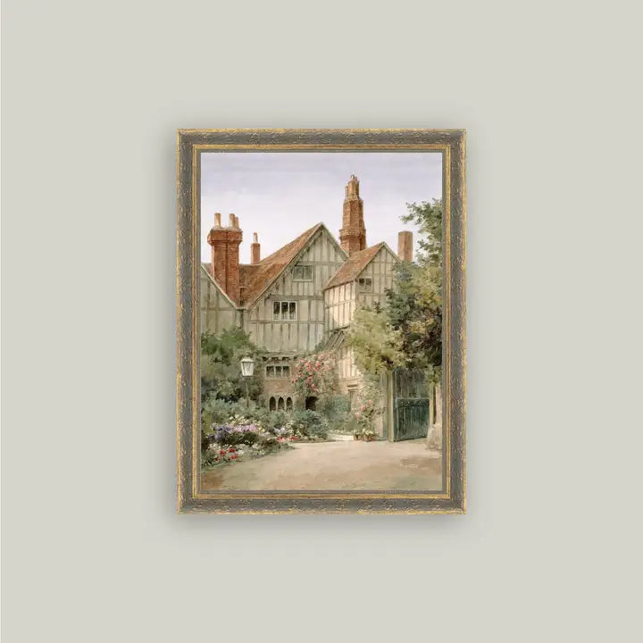 Old Manor House Framed Art