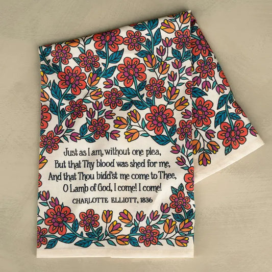 Just As I Am Hymn Tea Towel