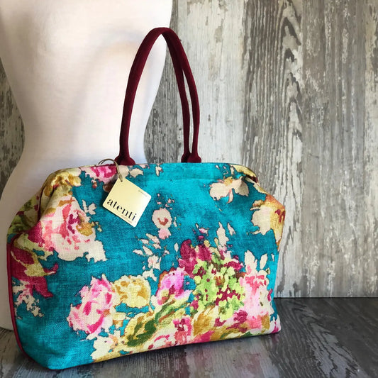 Blossom Blue Pioneer Carpet Bag