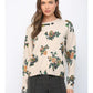 Printed Crew Neckline Sweater