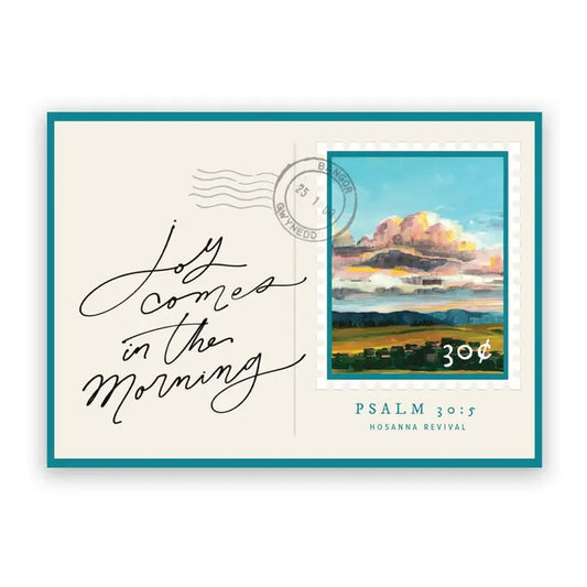 "Joy Comes in the Morning" Postcard Sticker