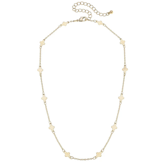 Leandra Delicate Cross Chain Necklace