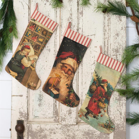 Vintage Santa Stockings