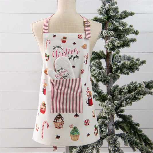 Sweet Christmas Child Apron Set