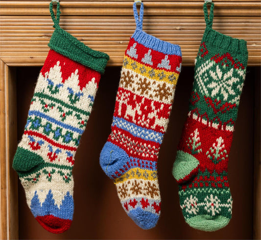 Merry Berry Handmade Knitted Stockings