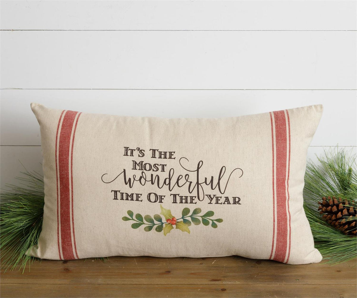 "Most Wonderful Time" Pillow