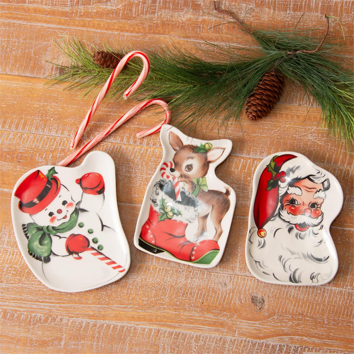 Vintage Christmas Trinket Trays