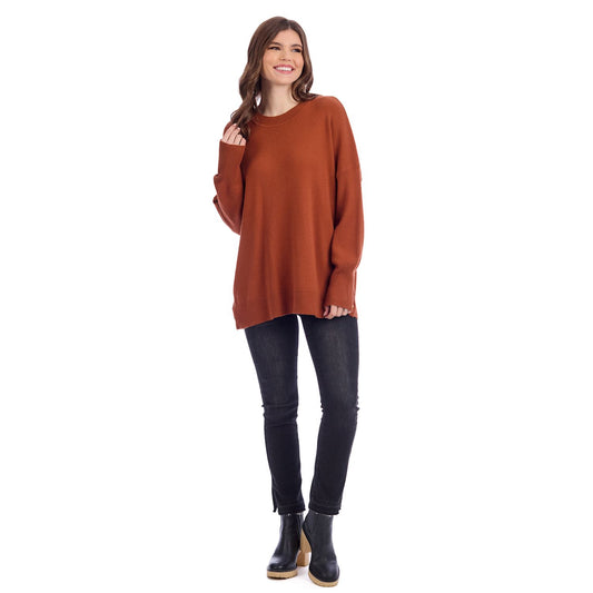 Rust Noralee Button Sweater
