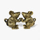 Gold Cast Iron Mouse Bookend