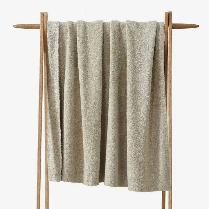 Cloud Silque Throw, Sandstone