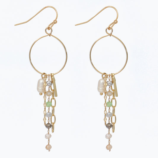 Gold and Mint Dangle
