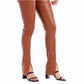 Tan Ander Slit Leggings