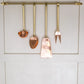 Brass Hanging Rod & Utensil Set