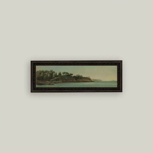 The Banks of Rance, Brittany Framed Antique Art