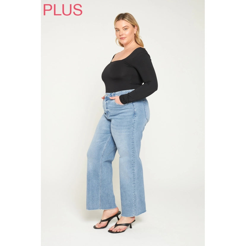 Festival Stretch Super High-Rise Wide Leg Jeans