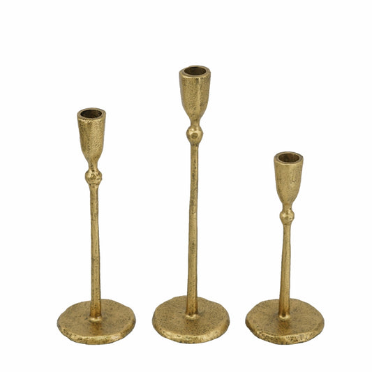 Gold Iron Candlesticks