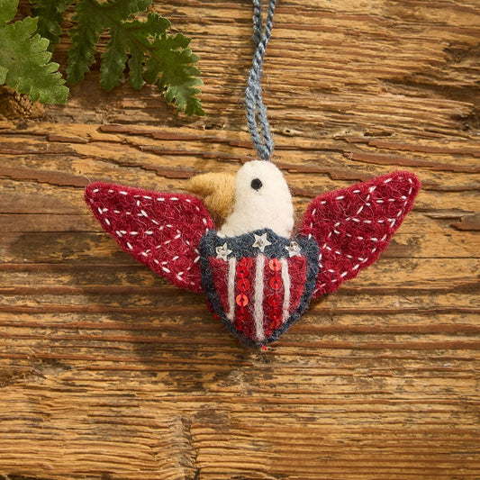 Patriotic Eagle Felt Ornament