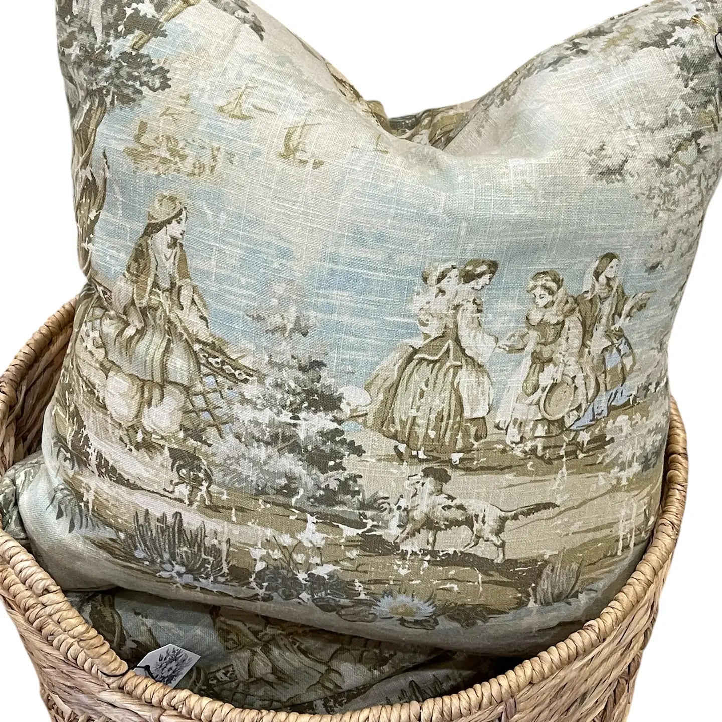 Carolyn Toile Throw Pillow
