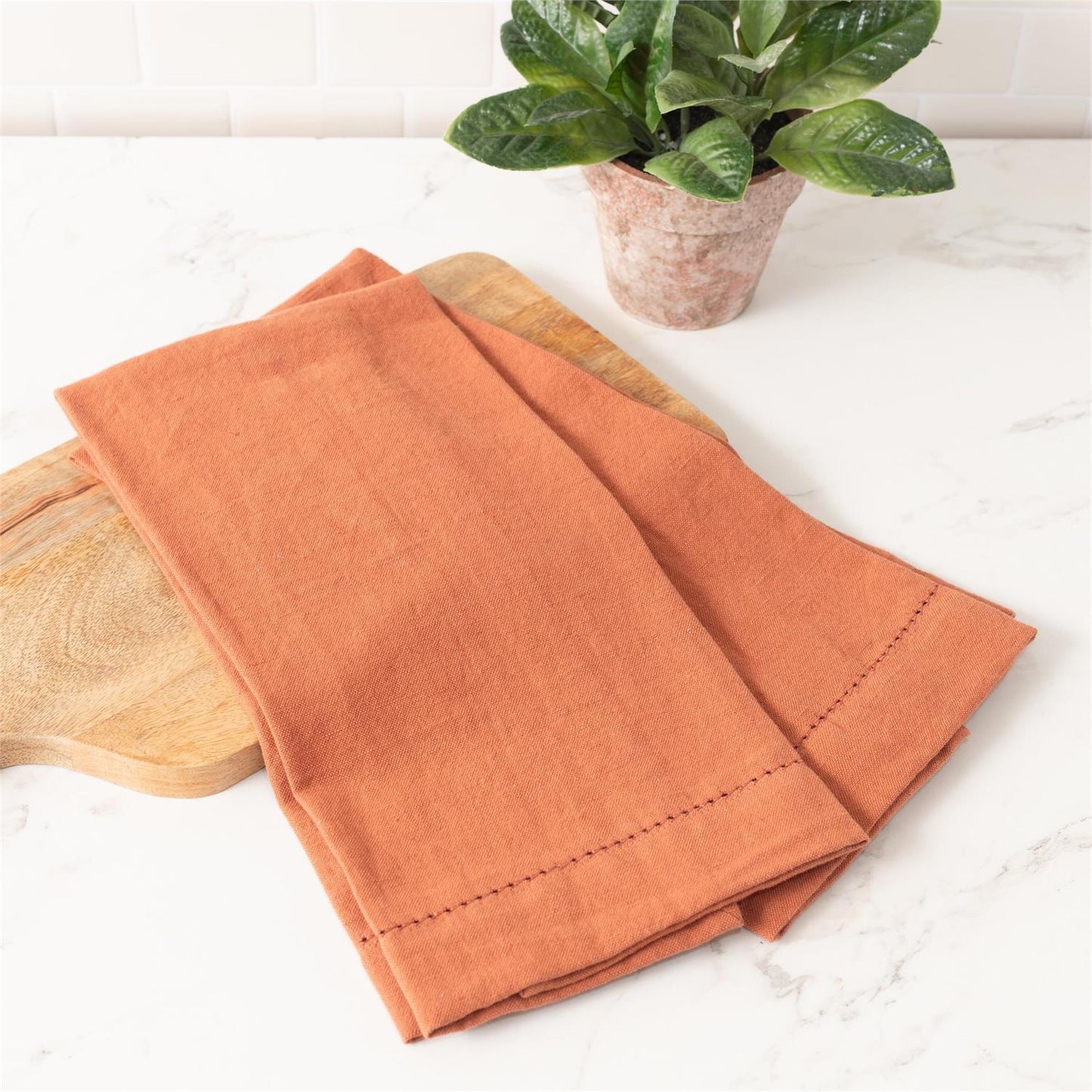 Rust Stonewashed Tea Towels