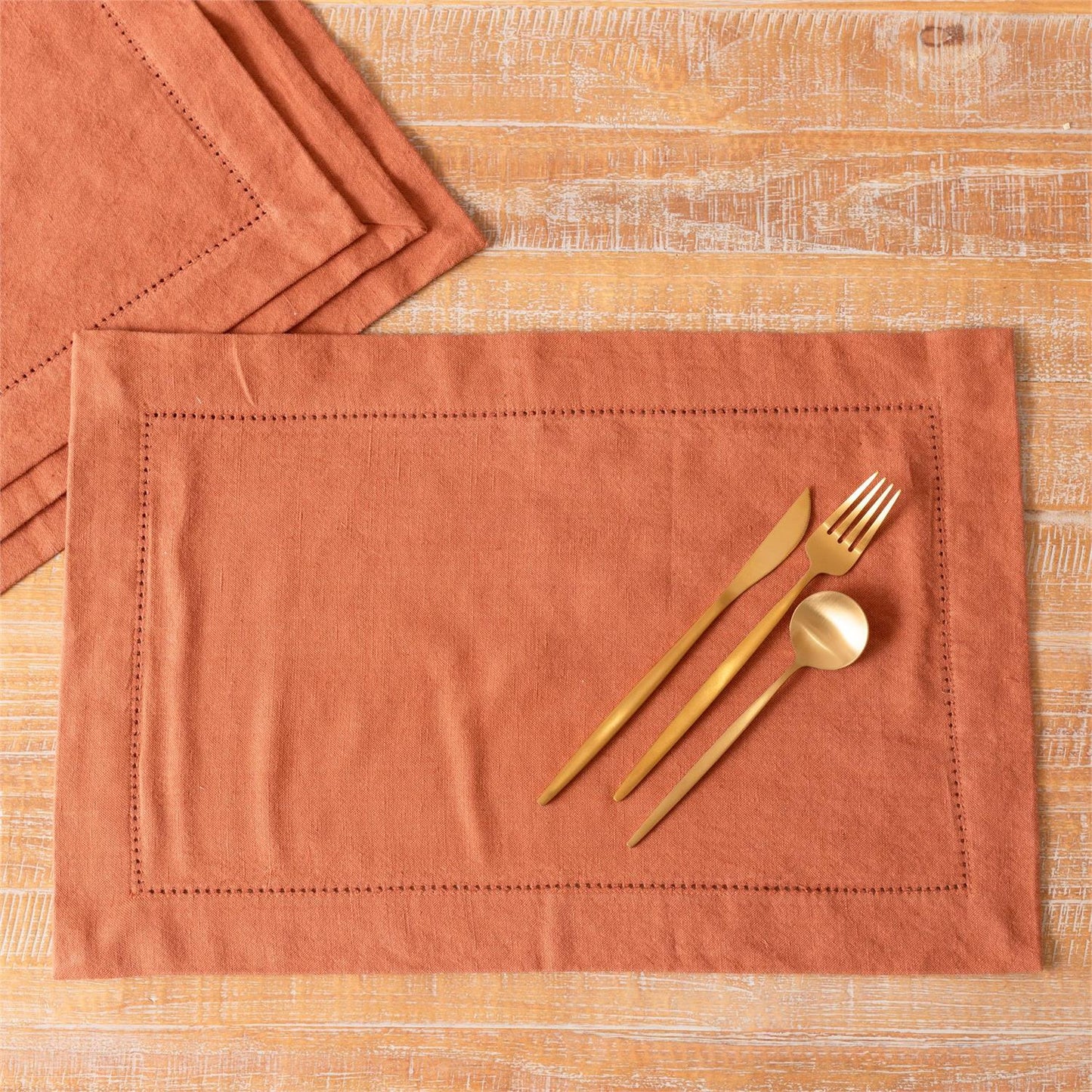 Rust Stonewashed Placemats