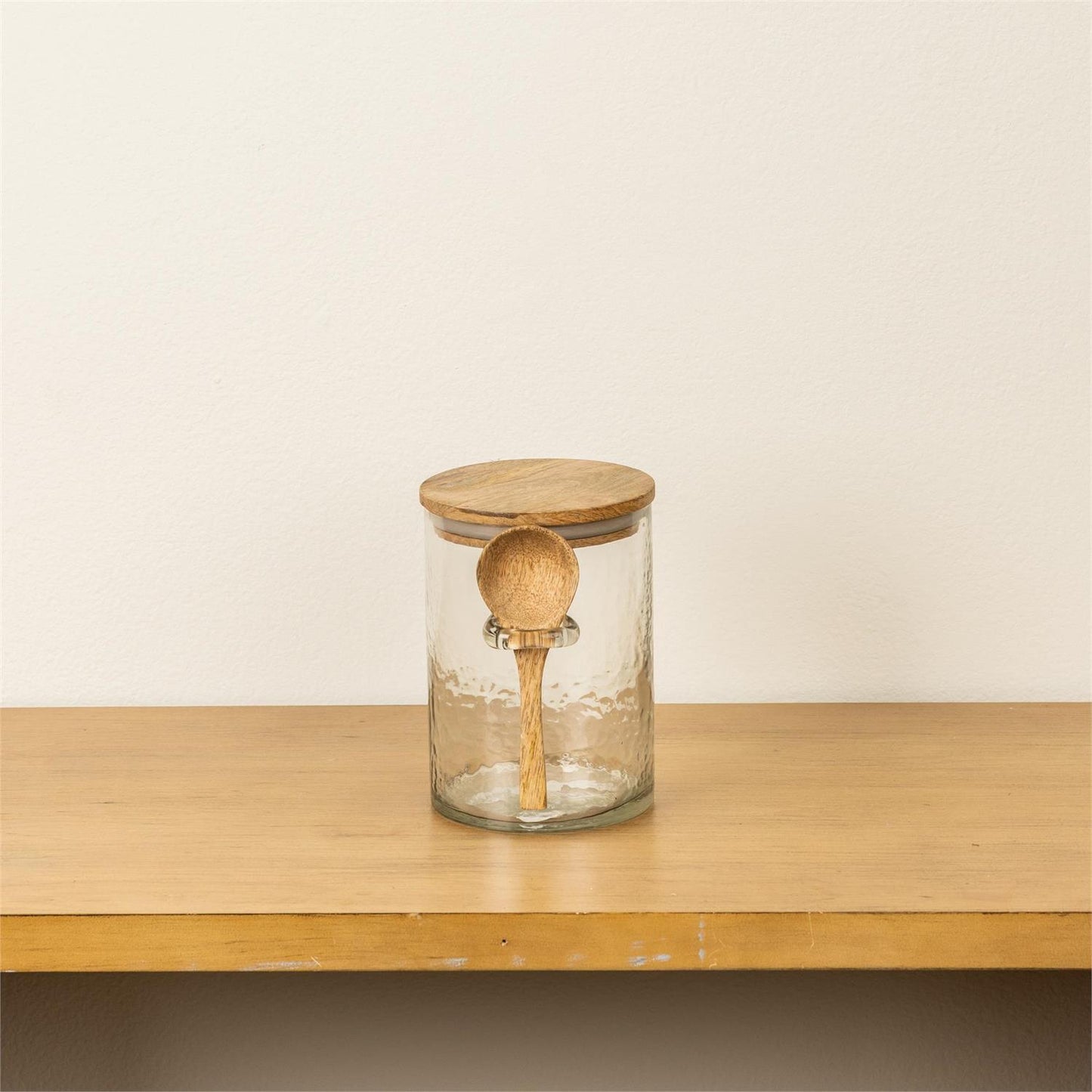 Medium Spoon Hold Glass Canister