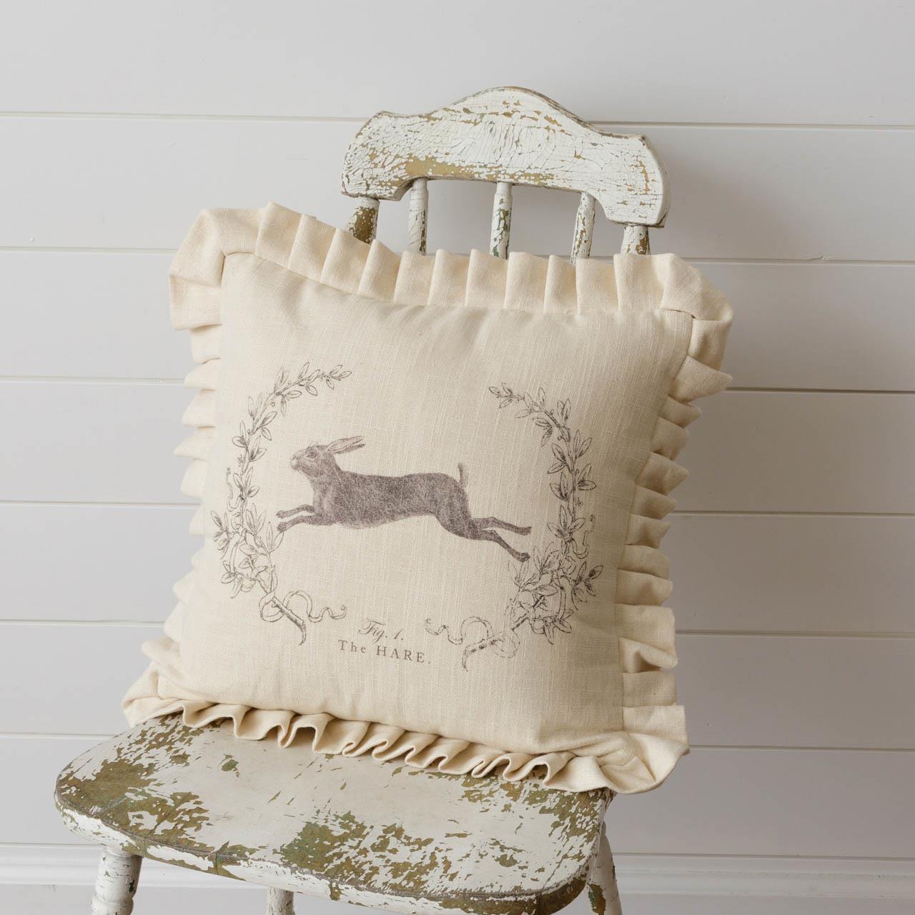Leaping Hare Pillow