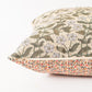 Mini Peach Floral Reversible Pillow