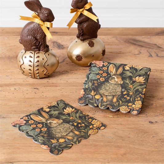 Woodland Rabbit Beverage Napkin