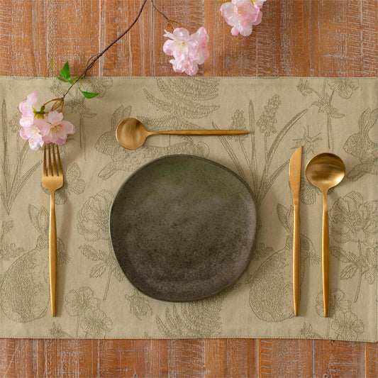 Plate - Green Reactive Glaze,