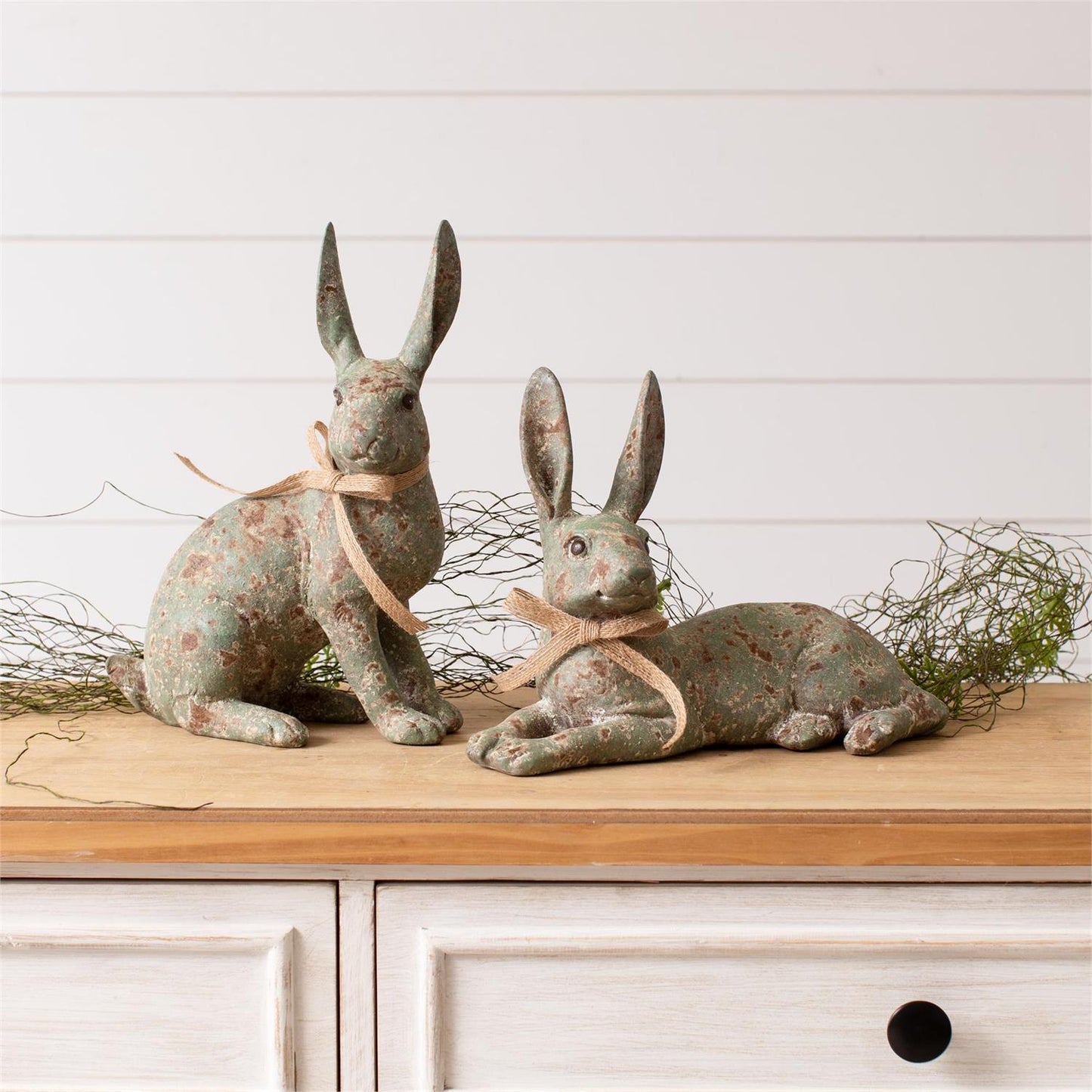 Green Garden Rabbits
