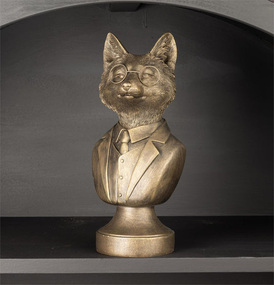 Bespectacled Fox Bust