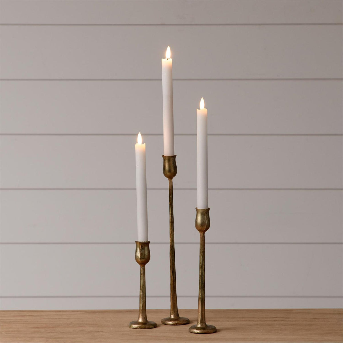 Gold Metal Candle Holders
