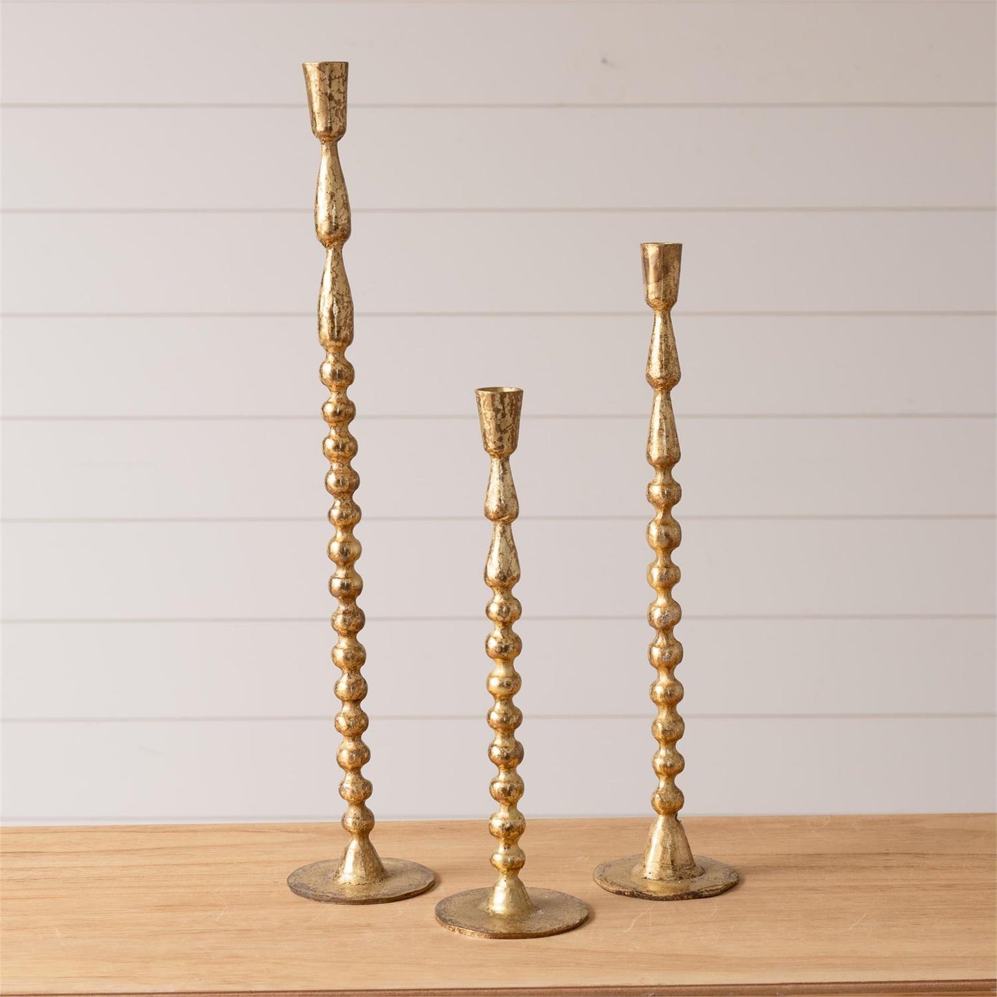 Gold Bubble Taper Holder