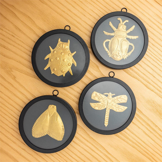Round Framed Brass Bugs