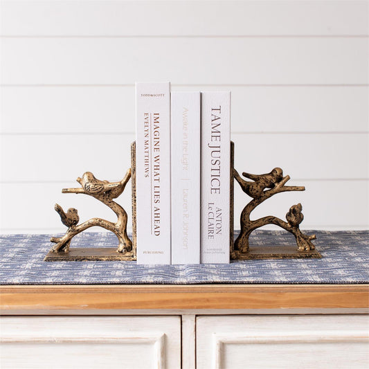 Birds on a Branch Bookends