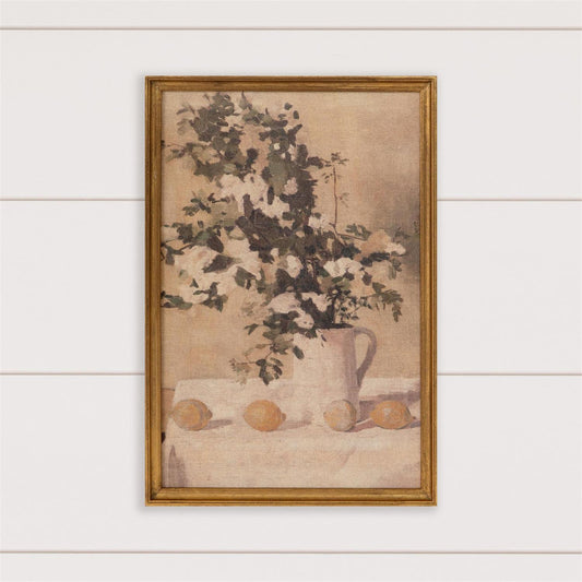 Framed Lemons Still Life Print