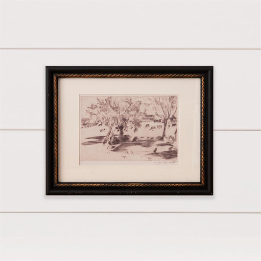 Framed Homestead Sketch