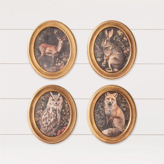 Gold Forest Animal Framed Print