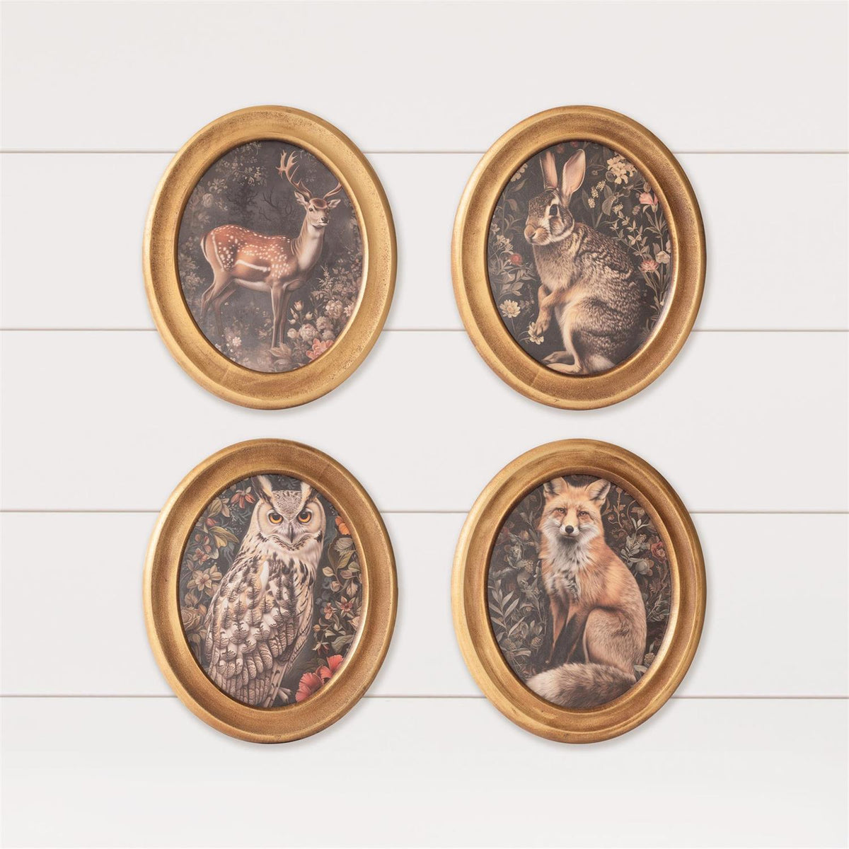 Gold Forest Animal Framed Prints