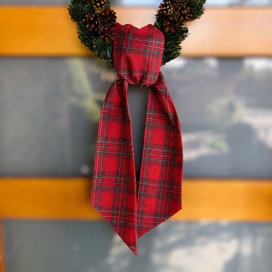 Christmas Holiday Wreath Sash