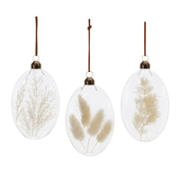Glass Botanical Ornament