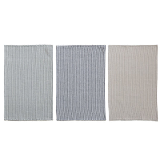 Striped Woven Cotton Double Cloth Towel