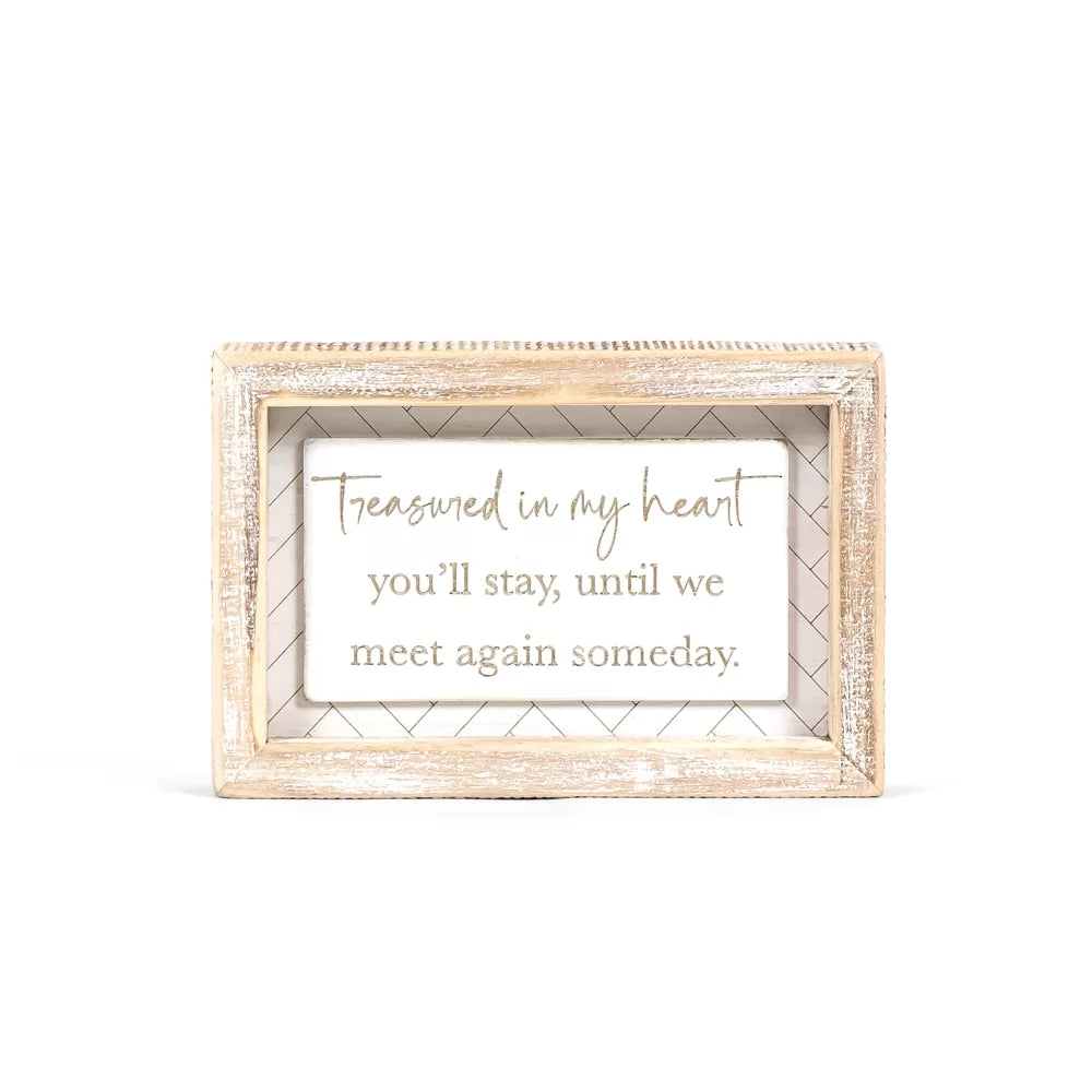 Treasured in My Heart Wood Sign